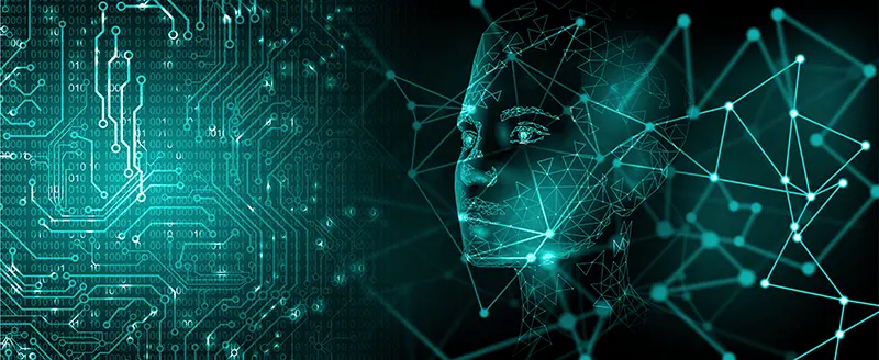 Digital technology AI concept