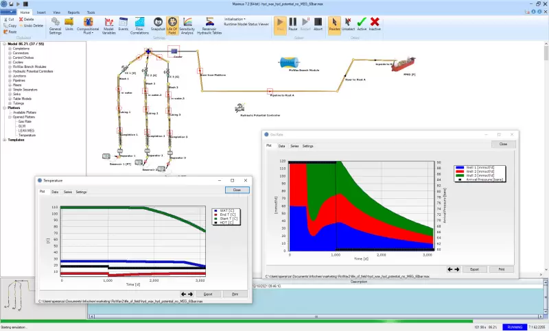 Maximus screenshot hydrates and wax potential