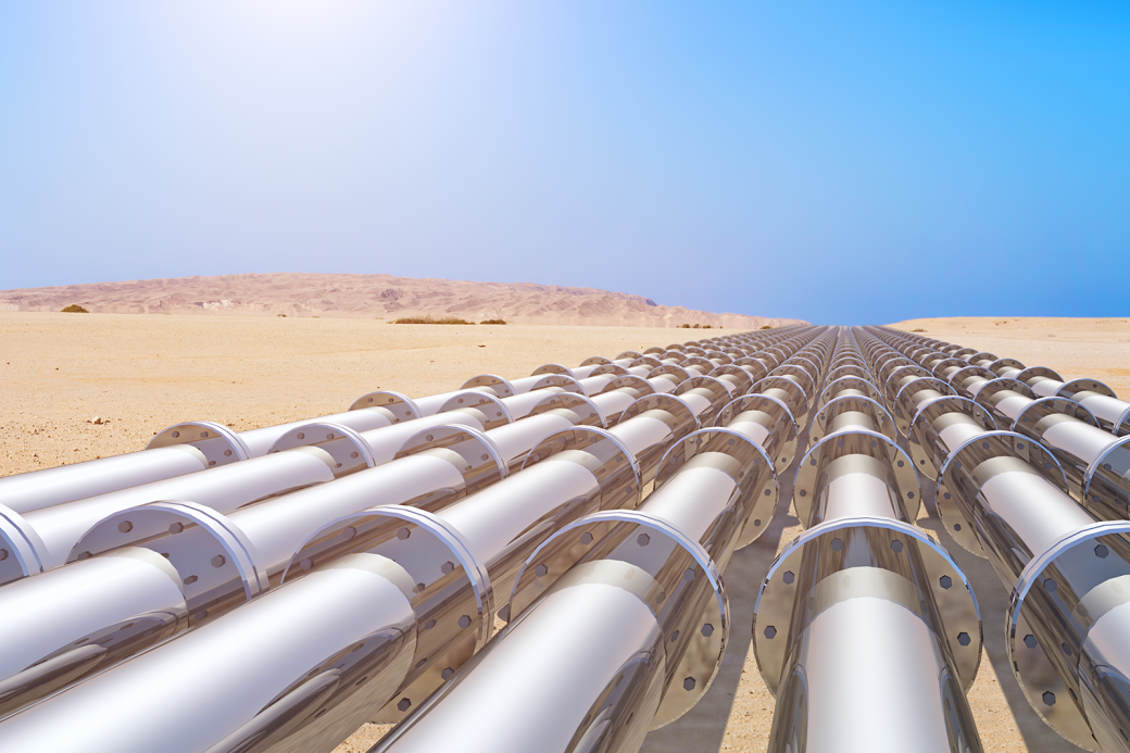 Pipeline in the desert