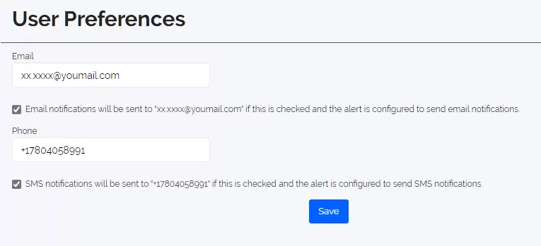 Subscribe User Preferences