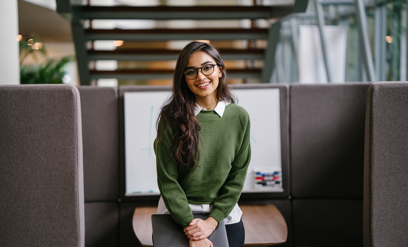 young female graduate